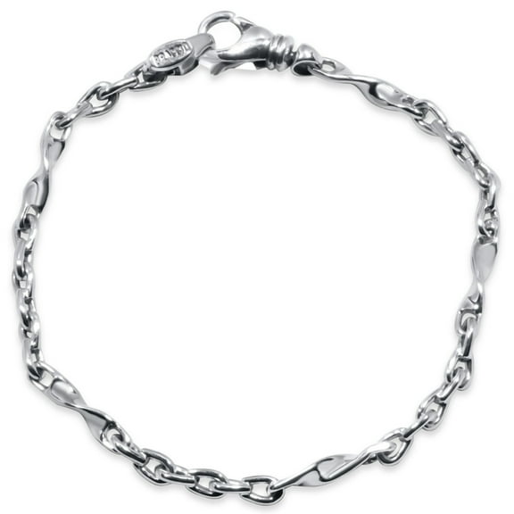 Pompeii Men's Link 14k Gold (12gram) or Platinum (19gram) 4mm Bracelet 8.25" (,)