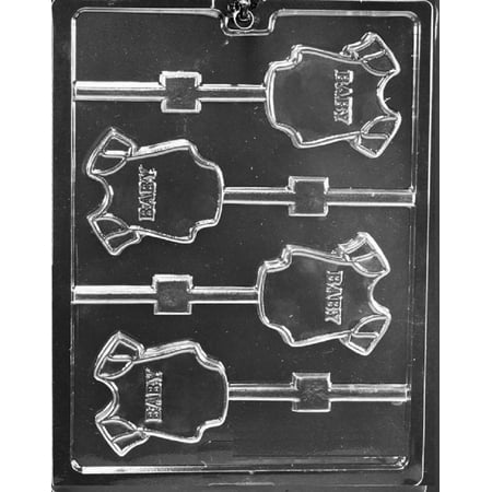 

Grandmama s Goodies B062 Baby Onesie Lollipop Baby Shower Chocolate Candy Soap Mold with Exclusive Molding Instructions