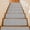 Gray, variant on Mint Green Stair Treads Non Slip for Steps Abstract Modern Farmhouse Solid Color 15 Pcs Reusable Adhesive Stair Runner Mats for Dogs Elders Carpet Treads Rugs for Staircase 8x30 In