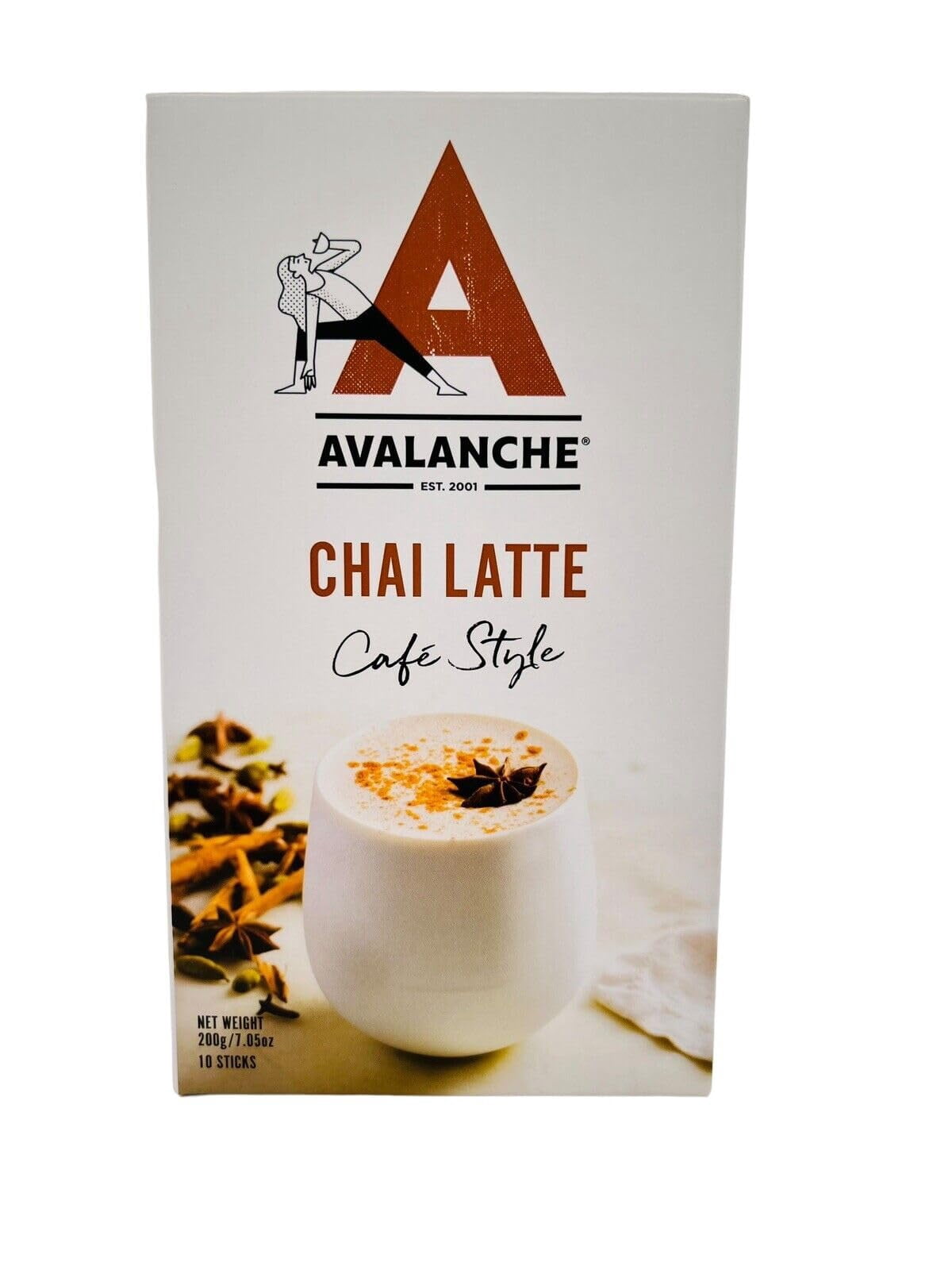 Avalanche Chai Latte Caf Style specialty sweet spicy coffees give you that velvety smooth decadent coffee break in a cup. 10 packets per 5.64 oz. box