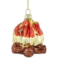 thumbnail image 3 of Northlight 2.75" Log Campfire Glass Christmas Ornament, 3 of 5