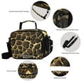 thumbnail image 4 of ALAZA Snakes Print Lunch Box Insulated Cooler Bag Reusable Tote Bags Shoulder Strap, 4 of 7