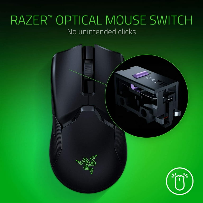 Razer Viper Ultimate Lightweight Wireless Gaming Mouse: Fastest Gaming  Switches - 20K DPI Optical Sensor - Chroma Lighting - 8 Programmable  Buttons 
