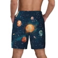 thumbnail image 2 of Lsque Mens Swim Trunks Solar System And Planets Pattern - Bathing Suit Compression Liner - Beach Swim Shorts Swimwear - (S-3XL) - Stretch Quick Dry -Small, 2 of 9