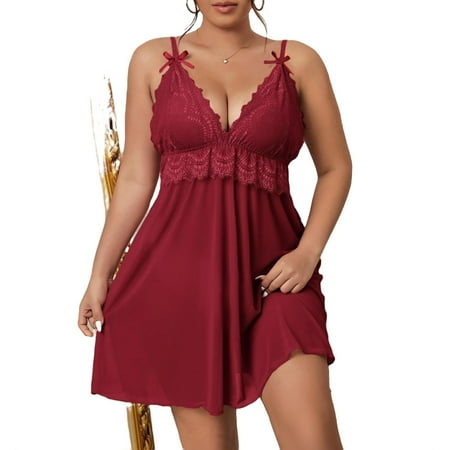 

Burgundy Elegant Plain Spaghetti Strap Robe Sets Long Sleeve Plus Size Robes & Robe Sets (Women s Plus)