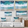 thumbnail image 4 of Designart "Aerial View Waves of White and Blue IV" Coastal Framed Wall Art - Coastal Blue Coastal Beach Living Room Framed Canvas Art, 4 of 6