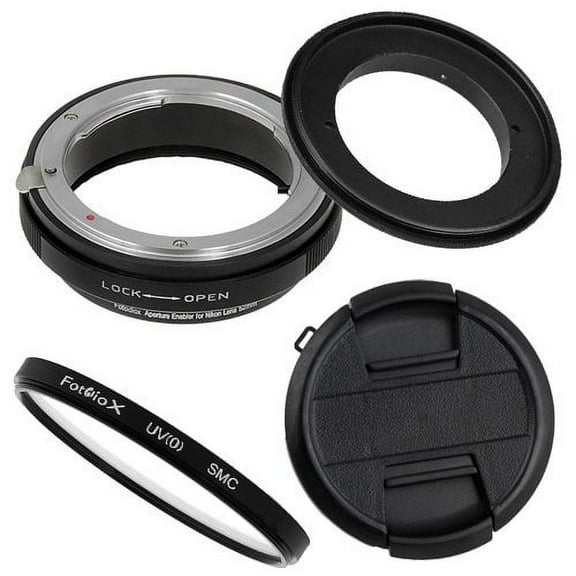 Fotodiox RB2A Macro Reverse Ring Kit with G and DX Type Lens Aperture Control, and 52mm UV Protector
