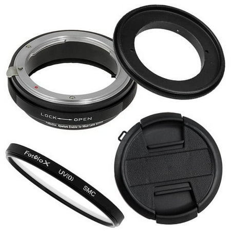 Fotodiox RB2A Macro Reverse Ring Kit with G and DX Type Lens Aperture Control and 52mm UV Protector