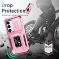 thumbnail image 4 of Funda para GANGXUN Samsung Galaxy S24 Plus - Soporte metálico, Función magnética, Rosa, 4 of 5