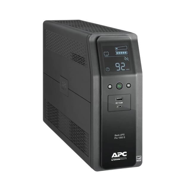 UPS APC BR1000MS de onda sinusoidal de 1000 VA con batería de respaldo, 10 salidas