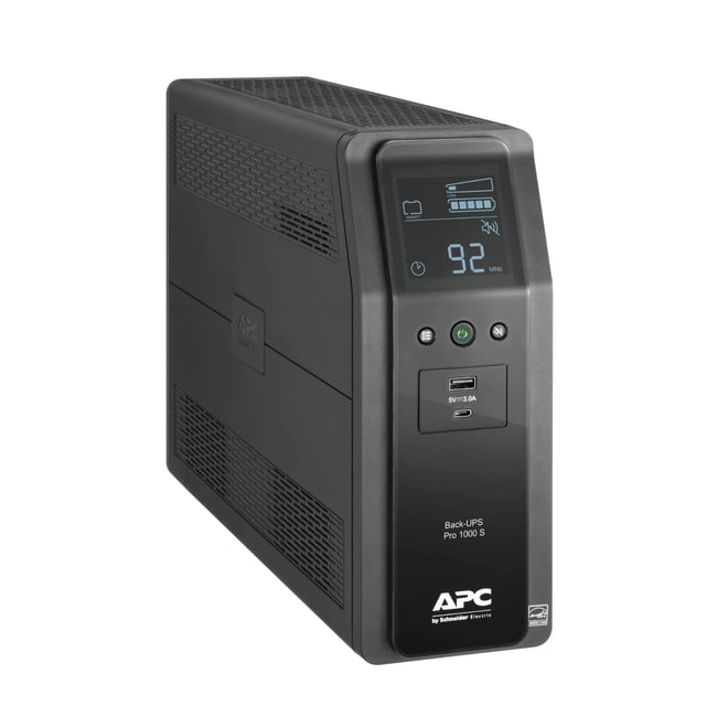 UPS APC BR1000MS de onda sinusoidal de 1000 VA con batería de respaldo, 10 salidas