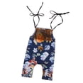 thumbnail image 1 of Mamelucos de Bebé Visten Pantalones Florales Correa Ropa yotijar Mono de las muchachas de los cabritos, 1 of 10
