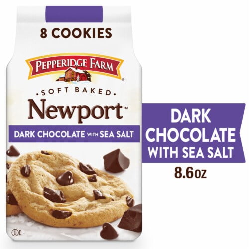 2X - Pepperidge Farm Soft Baked Newport Dark Chocolate with Sea Salt Cookies