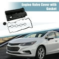 thumbnail image 2 of Unique Bargains 1 Set Engine Valve Cover Valve Rocker Cover for Chevy Cruze 2010-2015 No.55564395/55558673, 2 of 7