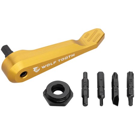 Wolf Tooth Axe Handle Multi-Tool - Gold Minimalist Lightweight