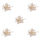 thumbnail image 3 of Respaldos de pendientes Jumpingount 100 pares con tapones de goma de almohadilla y ganchos de repuesto CBP202609, 3 of 4