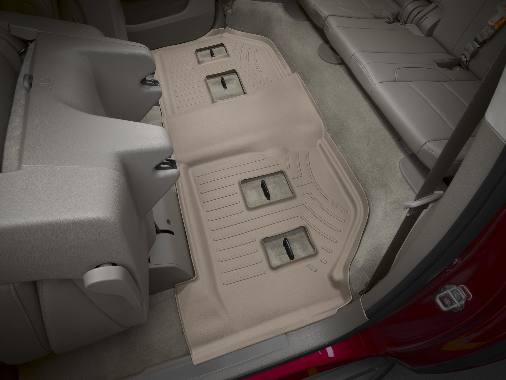WeatherTech Custom Fit FloorLiners compatible with Suburban, Escalade ESV, Yukon XL - 3rd Row, Tan