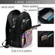thumbnail image 4 of Balery The Garden Tricolor Pansy Flower Mochila con carga USB para hombre y mujer - Mochila impermeable y antirrobo para laptop con puerto USB para viajes, trabajo, 4 of 7