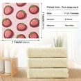 thumbnail image 3 of 6 Pieces of Kitchen Towels 11x11Inch Kitchen Dish Cloths Kitchen Dish Towels Reuseable Cleaning Cloths Pink Strawberry Cookies, 3 of 9