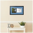 thumbnail image 2 of ArtToFrames Collage Photo Picture Frame with 2 - 7.5x8.5" Openings, Framed in Black with Liberty Blue and Black Mats (CDM-3926-108), 2 of 8