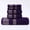 Purple, variant on 5pcs 100% Cotton Bath Towel Set, Includes 1 Bath Towel, 2 Hand Towels, And 2 Washcloths. GSM 400, Luxurious Quality, Geometric Pattern, Ultra-soft And Highly Absorbent. For The Bathroom Or Travel.