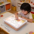thumbnail image 3 of Mesa De Luz LED Para Niños, Caja De Luz Sensorial Con 10 Niveles De Brillo Y 3 Temperaturas De Color, Para Pintar Con , Calcar Plantillas, Caligrafía, Dibujar, 3 of 7