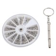 thumbnail image 1 of Kit de réparation électronique en acier inoxydable, 600 pièces, mini vis et écrous, pour montres, lunettes de soleil, PC, appareil photo, 1 of 4