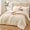 Beige, variant on Brown King Size Comforter Set, 3-Piece Prewashed Bedding with 1 Comforter (104 x 90 in) & 2 Pillowcases, Lightweight, Breathable, All-Season