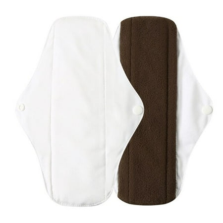 

QWZNDZGRSanitary Pad Regular Flow Washable Menstrual Napkins Bamboo Charcoal Women Menstrual Feminine Pads Cloth Towel Postpartum Pad