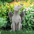 thumbnail image 4 of Ángel perro gato lápida estatuilla resina Ángel mascota arte artesanía decoración de jardín al aire libre, 4 of 8