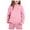 Pink, variant on WERYOUNG Girls Baseball Sweatshirt Tops Pants Outfits Sets Child 2PCS Set Kids Solid Color Long Sleeved Hoodie And Sweatpants Outwear, 6-7 Years