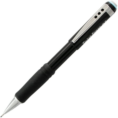 Pentel QE517A Twist-Erase III HB (#2.5) 0.7 mm Mechanical Pencil - Black Lead, Black Barrel