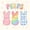 Rainbow, variant on Erosebridal Rainbow Cartoon Rabbit Girls Twin Sheet Sets,Happy Easter Theme Colorful Polka Dots Kids Bedding 3-Piece
