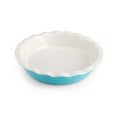 thumbnail image 2 of Bakers Advantage 9.5-inch Teal Ceramic Deep Pie Dish, 2 of 6