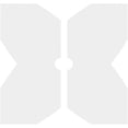 thumbnail image 4 of 10"OD x 1"ID x 3 1/2"C x 1"P Titus Architectural Grade PVC Contemporary Ceiling Medallion, Two Piece, 4 of 11