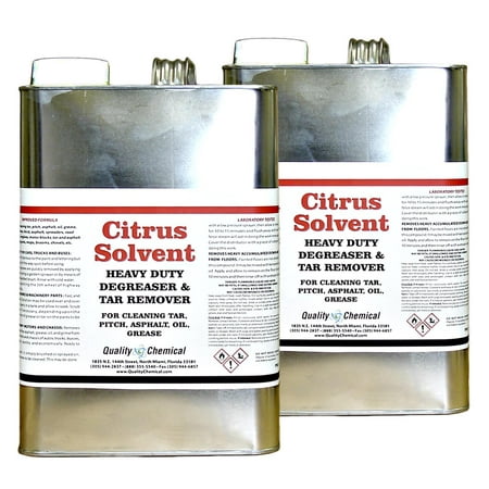 Citrus Solvent Degreaser & Tar Remover - 2 gallon (Best Oil Degreaser For Concrete)