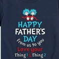 thumbnail image 3 of Cat in the Hat - Happy Fathers Day Thing 1 Thing 2 - Toddler And Youth Short Sleeve Graphic T-Shirt, 3 of 5