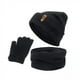 thumbnail image 1 of 3x Gorro de Invierno para Mujer Bufanda Gorro Guantes de Punto Forro Color Negro Strade Fareast Limited, 1 of 5