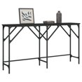 thumbnail image 1 of vidaXL Table Console Noire 140x29x75 cm Bois Manufacturé, 1 of 5