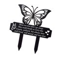 thumbnail image 2 of Marcador de tumba, decoración de patio, placa de cementerio decorativa confiable, estaca de tumba para 15 cm x 136 cm, 2 of 9