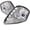 Chrome, variant on LED Halo Projector Headlight for 00 to 05 Mitsubishi Eclipse, Black - 13 x 17 x 19 in.