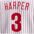 thumbnail image 3 of Camisetas de béisbol de la famosa marca de Filadelfia con bordados para hombres, mujeres y jóvenes personalizados #3 HARPER #5 STOTT #7 TURNER #45 WHEELER, 3 of 5