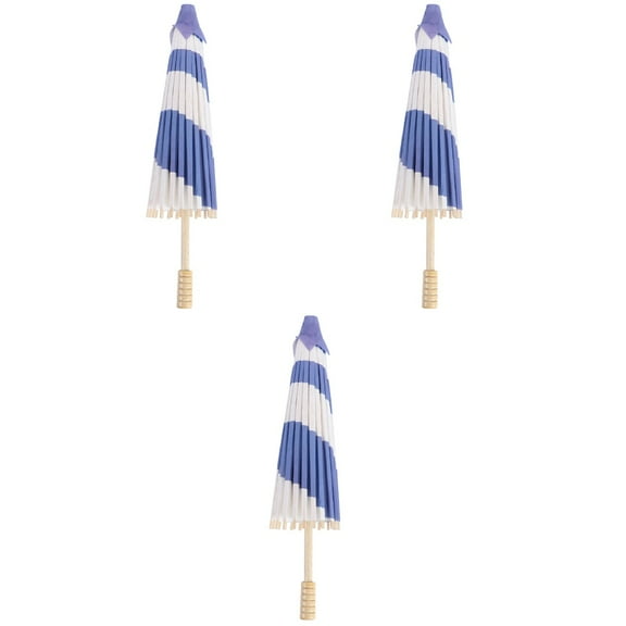MLINS 3pcs Paper Parasol Decorative Umbrella Traditional Vintage Dancing Umbrella