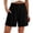 BBK61-Black, variant on Linen Shorts For Women Summer Casual Elastic High Waisted Wide Leg Cute Dressy 2026 Vacation Beach Clothes Green S