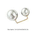 thumbnail image 3 of Linyer Dress Brooch Pin Simple Style Woman Fashion Decor Accessory Clothing Prop Female Clothes Adornment Pearl Sweater Cardigan Clip Type 2, 3 of 4