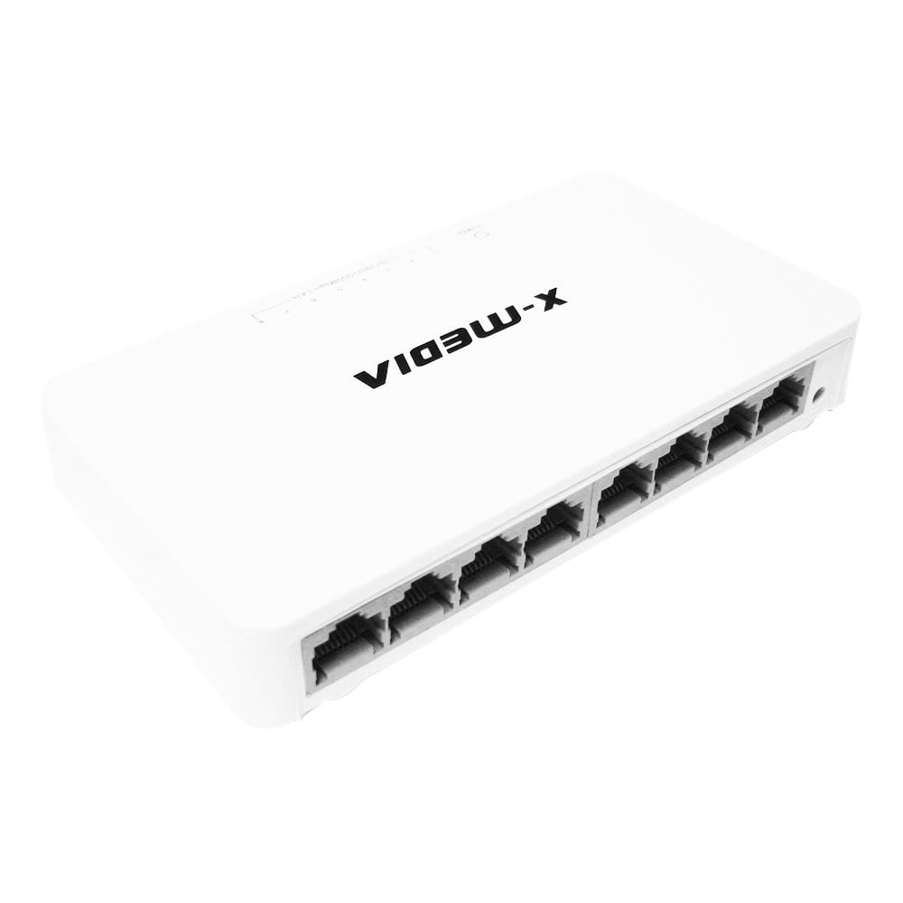 XMedia XM-SW3008D 8 Port 10/100/1000Mbps Gigabit Ethernet Network Desktop Switch
