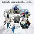thumbnail image 6 of deevoka Winter Warm Gloves Waterproof slip Thermal Touch Screen Glove Gray L, 6 of 8