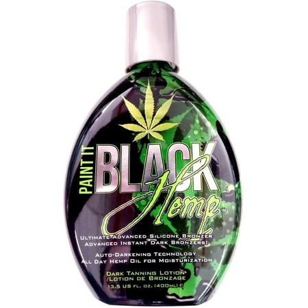 Paint It Black Hemp Indoor Tanning Bed Lotion w/ Dark Bronzer By Millennium (Best Tanning Bed To Get Dark Fast)