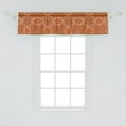 thumbnail image 2 of Ambesonne Abstract Valance Pack of 2, Manly Fashion Belts Art, 54"X12", Pale Cinnamon Dimgray, 2 of 4