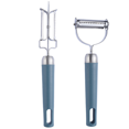 thumbnail image 1 of Pelador de utensilios de cocina de acero inoxidable, 2 uds., cepilladora multiusos + cepilladora de tres usos Adepaton CPB-US-CJZ434-4, 1 of 5